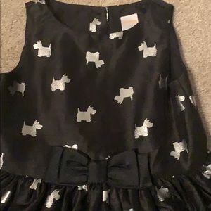🎄Beautiful for the holiday!!  Gymboree black dress with Scotty dog print.